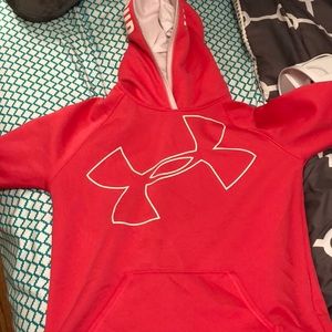Hot pink under armor hoodie